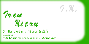 iren mitru business card